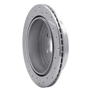 R1 Concepts Drilled & Slotted Silver Brake Rotor (REAR RIGHT): BRZ/FR-S/86/GR86