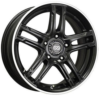 Enkei FD-05 Black w/ Machined Spoke Faces & Outer Lip Ring 17x7 | 5x114.3 (434-770-6540BKM)