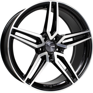 Enkei Victory Gloss Black w/ Machined Spoke Faces 18x8 | 5x114.3 (532-880-6540BKM)