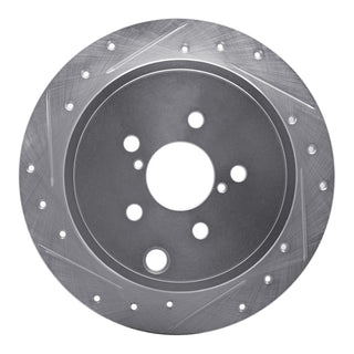 R1 Concepts Drilled & Slotted Silver Brake Rotor (REAR LEFT): BRZ/FR-S/86 (631-13021L)