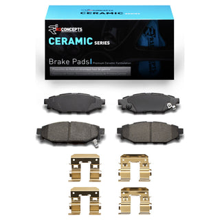 R1 Concepts Ceramic Brake Pads & Hardware Kit (REAR): BRZ/FR-S/86