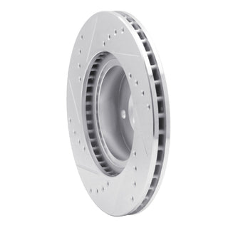 R1 Concepts Drilled & Slotted Silver Brake Rotor (FRONT RIGHT): BRZ/FR-S/86