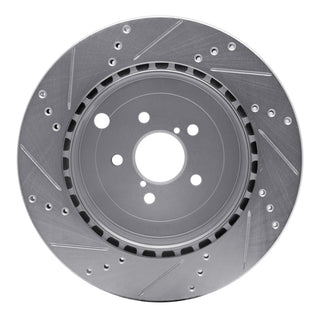 R1 Concepts Drilled & Slotted Silver Brake Rotor (REAR RIGHT): BRZ/FR-S/86