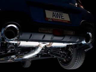 AWE Touring Edition Cat-Back Exhaust (Polished Tips): Toyota GR86 & Subaru BRZ 2.4L 2022 - 2024