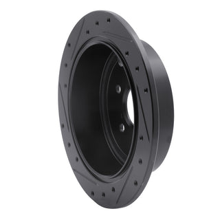 R1 Concepts Drilled & Slotted Black Brake Rotor (REAR RIGHT): BRZ/FR-S/86