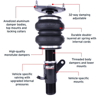 Air Lift Performance 12-25 Subaru BRZ / 12-20 Toyota GT86 Front Air Suspension Kit