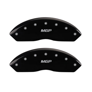 MGP 4 Caliper Covers Engraved Front & Rear MGP Black Finish Silver Characters 2018 Toyota 86