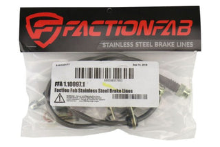 FactionFab Front Stainless Steel Brake Lines: Scion FR-S / Subaru BRZ / Toyota 86 2013 - 2021