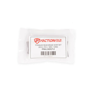FactionFab Titanium Rear Brake Shim: Scion FR-S / Subaru BRZ / Toyota 86 / GR86 2013 - 2026