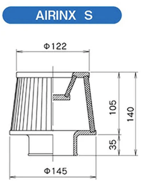 Greddy Airinx S Universal Air Filter: Fits Most Models
