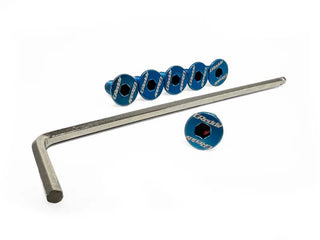 Greddy Steering Wheel Bolt Kit (6-Pieces) Titanium Burnt-Blue: Fits Most Models