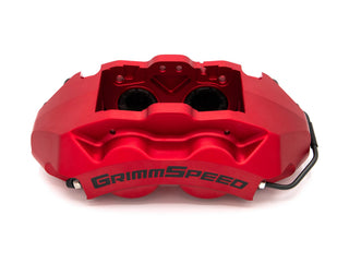 GrimmSpeed 4-Piston Brake Caliper Kit (for 326mm Rotor) - Red: Scion FR-S / Subaru BRZ / Toyota 86 / GR86 2013 - 2026