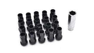 ISR Performance Steel Open Ended Lug Nuts 50mm Black 12x1.25: Multiple Subaru Fitments