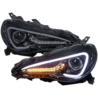 Spec D Projector Headlights w/ LED Light Bar (Smoke): Scion FRS 2013 - 2016