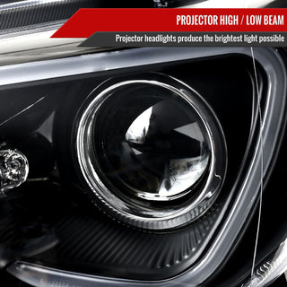 Spec D Projector Headlights w/ Sequential Signal (Matte Black): Scion FRS 2013 - 2016