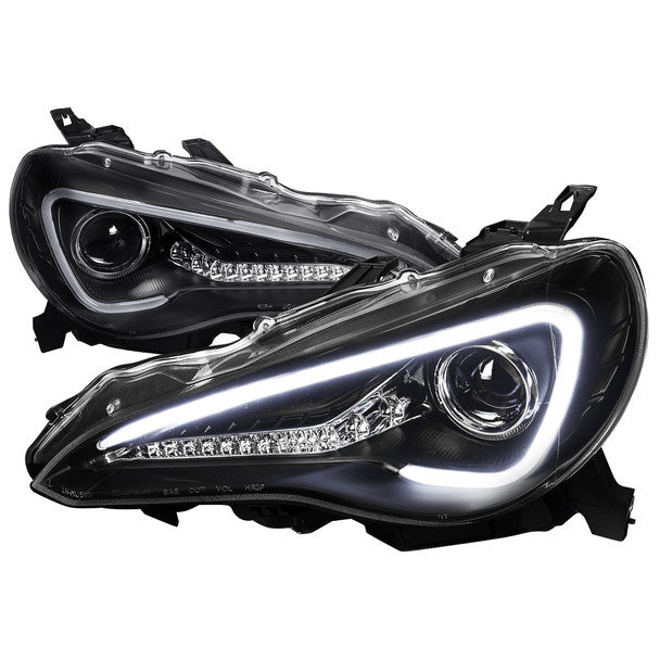 Spec D LED Projector HeadLights (Black With Amber): Scion FR-S 2013-2016; Toyota 86 2017-2018