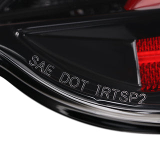 Spec D Lambo Style Sequential LED Tail Lights (Glossy Black /Clear Lens): Scion FRS & Subaru BRZ 2013 - 2016