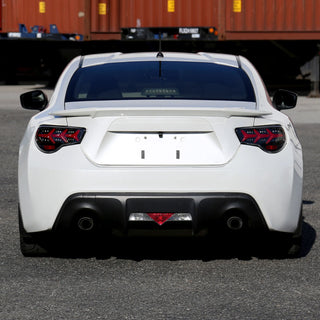 Spec D Lambo Style Sequential LED Tail Lights (Glossy Black /Clear Lens): Scion FRS & Subaru BRZ 2013 - 2016
