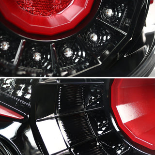 Spec D LED Tail Lights (Jet Black): Scion FRS & Subaru BRZ 2013 - 2016