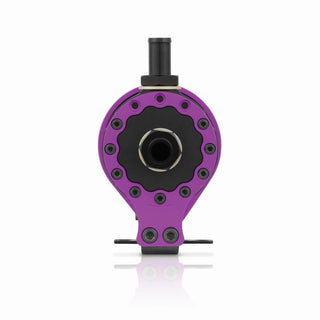 Mishimoto Universal Baffled Oil Catch Can: Fits Most Models Black w/ Purple Insert