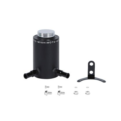 Mishimoto Universal Aluminum Power Steering Reservoir Tank Wrinkle Black: Fits Most Models
