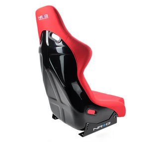 NRG Fiber Glass Fixed Back Racing Seat (LARGE) (RED): Fits Most Models