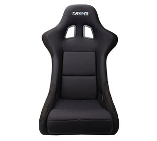 NRG Fiber Glass Fixed Back Racing Seat (MEDIUM) Black