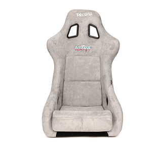 NRG Prisma Ultra Fixed Back Racing Seat: Fits Most Models w/ Gold Flake Shell