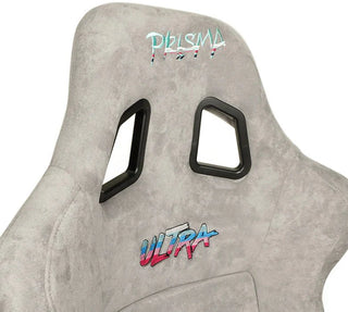 NRG Prisma Ultra Fixed Back Racing Seat: Fits Most Models w/ Gold Flake Shell