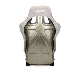 NRG Prisma Ultra Fixed Back Racing Seat: Fits Most Models w/ Gold Flake Shell