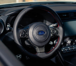 OLM LE Dry Carbon Fiber Steering Wheel Covers: Subaru BRZ / Toyota GR86 2022 - 2026
