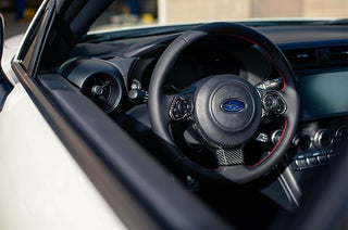 OLM LE Dry Carbon Fiber Steering Wheel Covers: Subaru BRZ / Toyota GR86 2022 - 2026