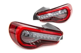 OLM OE Plus Linear Style Sequential Tail Lights Clear Lens: Scion FR-S / Subaru BRZ / Toyota 86 2013 - 2021
