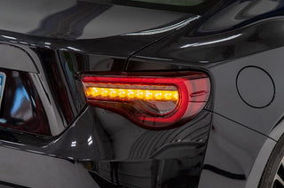 OLM OE Plus Linear Style Sequential Tail Lights Clear Lens: Scion FR-S / Subaru BRZ / Toyota 86 2013 - 2021