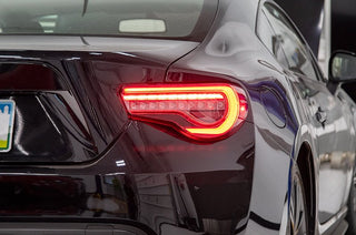OLM OE Plus Linear Style Sequential Tail Lights Clear Lens: Scion FR-S / Subaru BRZ / Toyota 86 2013 - 2021