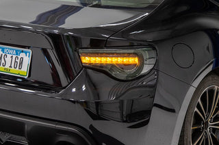 OLM OE Plus Linear Style Sequential Tail Lights Smoked Lens: Scion FR-S / Subaru BRZ / Toyota 86 2013 - 2021