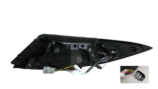 OLM Raiden LED Taillights Smoke Lens, Red Bar: Subaru BRZ / Toyota GR86 2022 - 2026