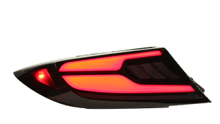 OLM Raiden LED Taillights Smoke Lens, Red Bar: Subaru BRZ / Toyota GR86 2022 - 2026