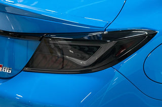 OLM Scythe Style LED Taillights Smoke Lens, Black Base, White Bar: Subaru BRZ / Toyota GR86 2022 - 2026