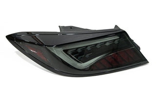 OLM Scythe Style LED Taillights Smoke Lens, Black Base, White Bar: Subaru BRZ / Toyota GR86 2022 - 2026