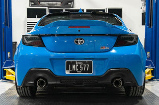 OLM Scythe Style LED Taillights Smoke Lens, Black Base, White Bar: Subaru BRZ / Toyota GR86 2022 - 2026