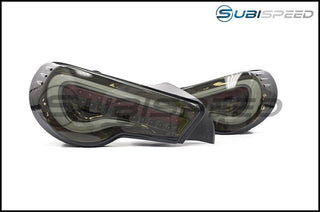 OLM VL Style Black Gold Edition Smoked Lens Tail Lights: Scion FR-S / Subaru BRZ / Toyota 86 2013 - 2021