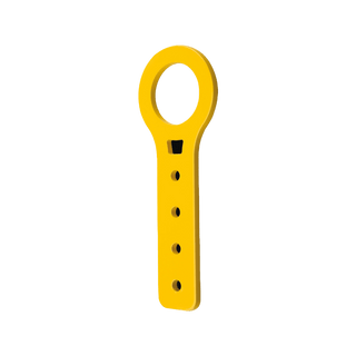 OMP Aluminum Tow Hook Yellow: Fits Most Models