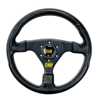 OMP G 330mm Steering Wheel Leather w/ Perforated Grip and Black Stitching: Fits Most Models