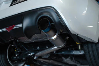Remark R1-Spec Cat Back Exhaust: Subaru BRZ (13-20), Scion FR-S (13-16) & Toyota 86 (17-20) w/ Titanium Burnt Tip