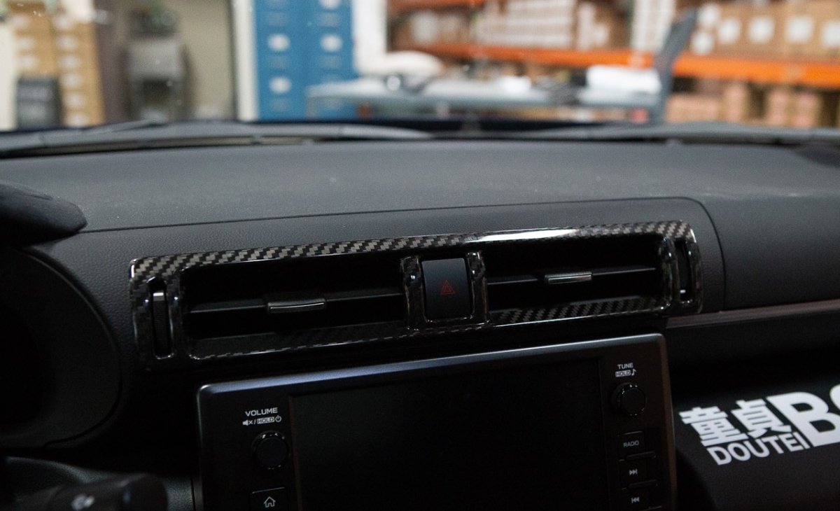 Revel GT Dry Carbon Center A/C Panel Cover: Subaru BRZ 2022 - 2026 & Toyota GR86 2022 - 2026