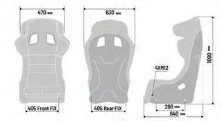 Sparco ADV Elite Racing Seat: Fits Most Models w/ Carbon Fiber Shell