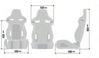 Sparco Reclining Bucket Seat: Fits Most Models
