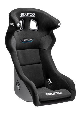 Sparco Circuit QRT Fixed Back Racing Seat Black: Fits Most Models