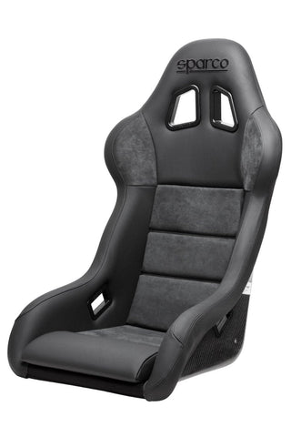 Sparco Evo QRT Performance Fixed Back Racing Seat (BLACK) w/ Carbon Fiber Shell